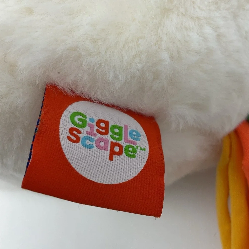 Giggle Scape‎ Target Unicorn White Plush Stuffed Animal Rainbow Mane